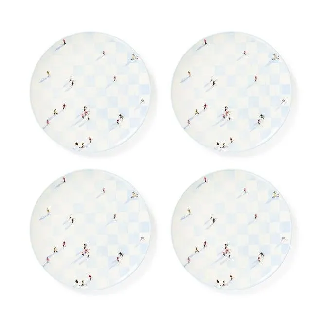 Gray Malin Ski Holiday Dinnerware, Set of 4