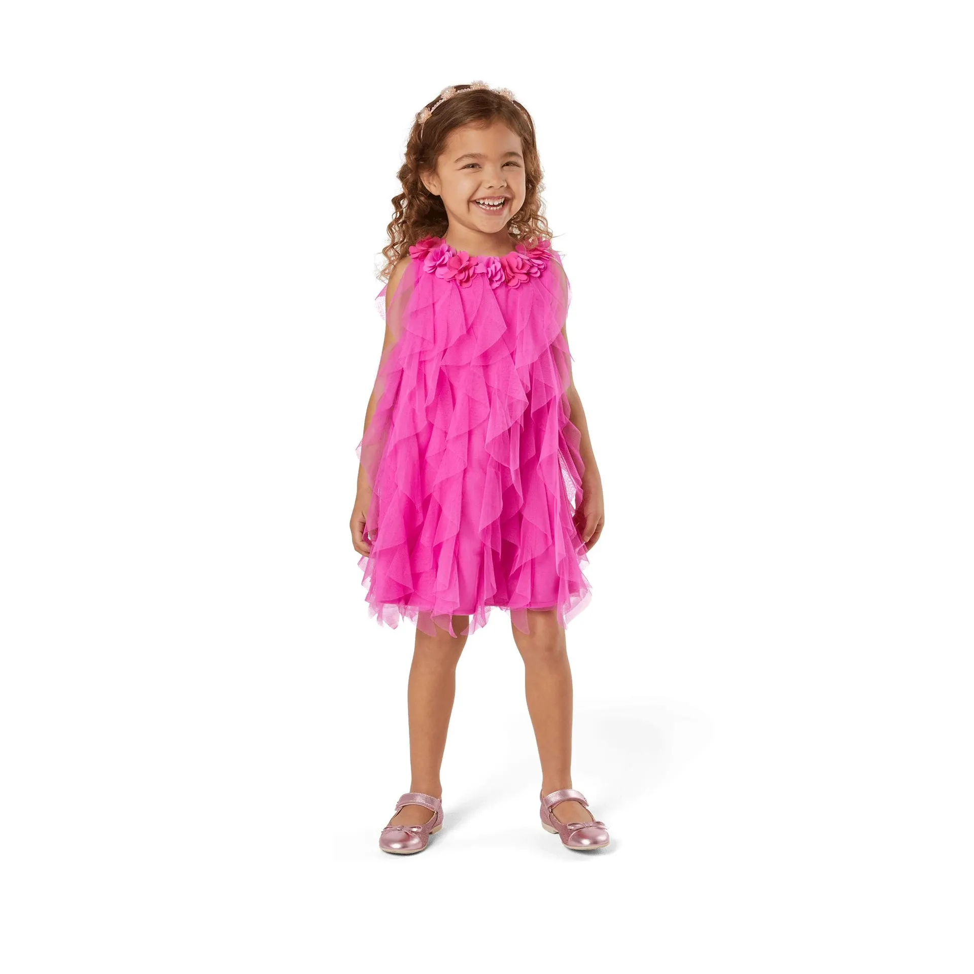 Party-Pink Birthday Dresses for Little Girls & Bitty Baby® Dolls