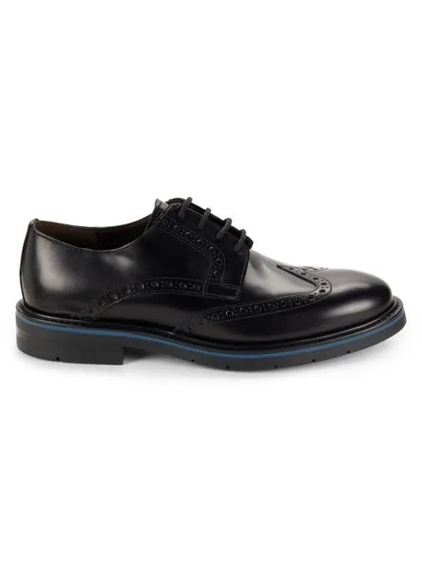 Ethan Brogue Leather Derby Shoes