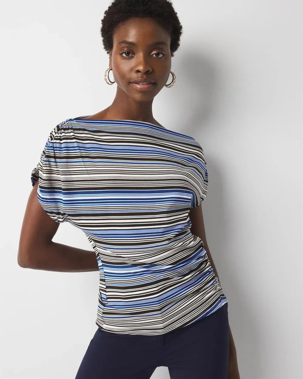 Asymmetric Ruched Top