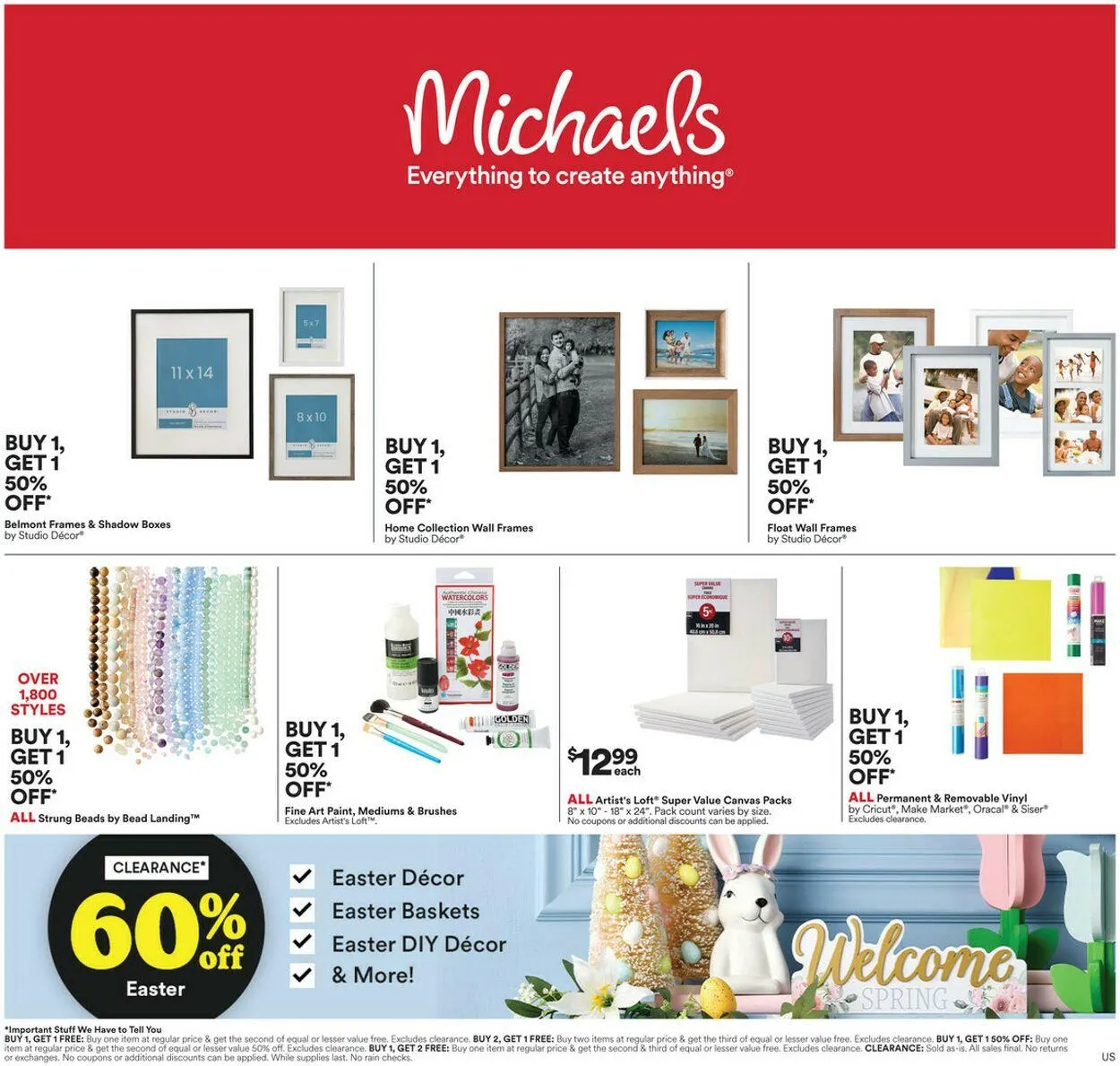 Weekly ad Michaels Current weekly ad from April 20 to April 26 2025 - Page 1