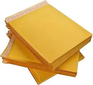 25 Pack 10x12.5 Inch Kraft Bubble Mailers Self Seal, CBTONE Padded Envelopes Waterproof Bubble Envelopes Shipping Envelopes Mailers (10.5x13 Inch)