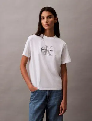 Embroidered Monogram Logo Tee