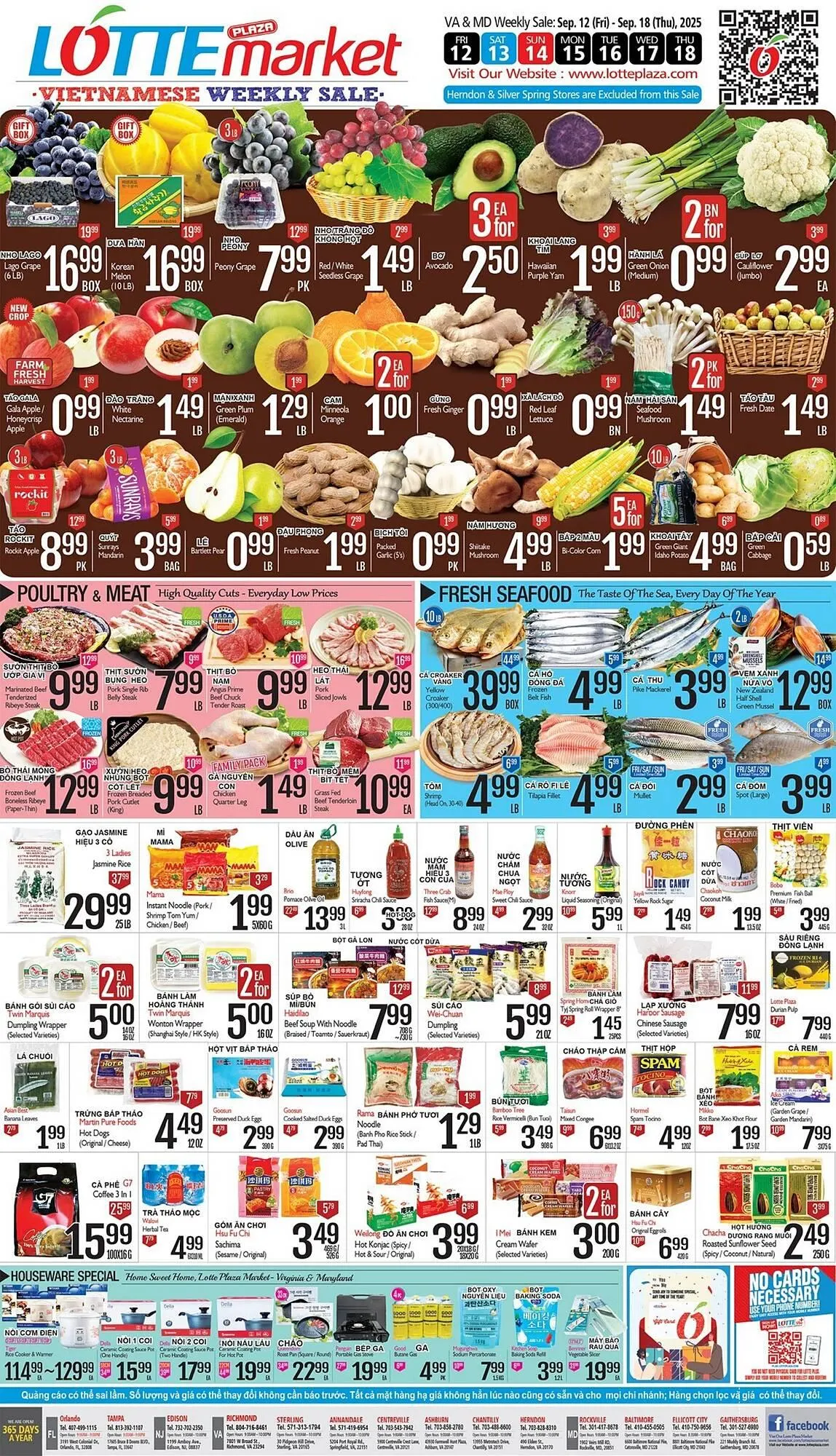 Weekly promotion Lotte Plaza Market weekly ad spanning from September 12 to September 18 2025 - Page 4 for Catalogue 365