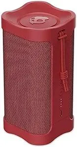 Skullcandy Wireless Bluetooth Speaker - IPX7 Waterproof Portable Terrain Speaker with Dual Custom Passive Radiators, 14 Hour Battery, Nylon Wrist Wrap, & True Wireless Stereo (Red)
