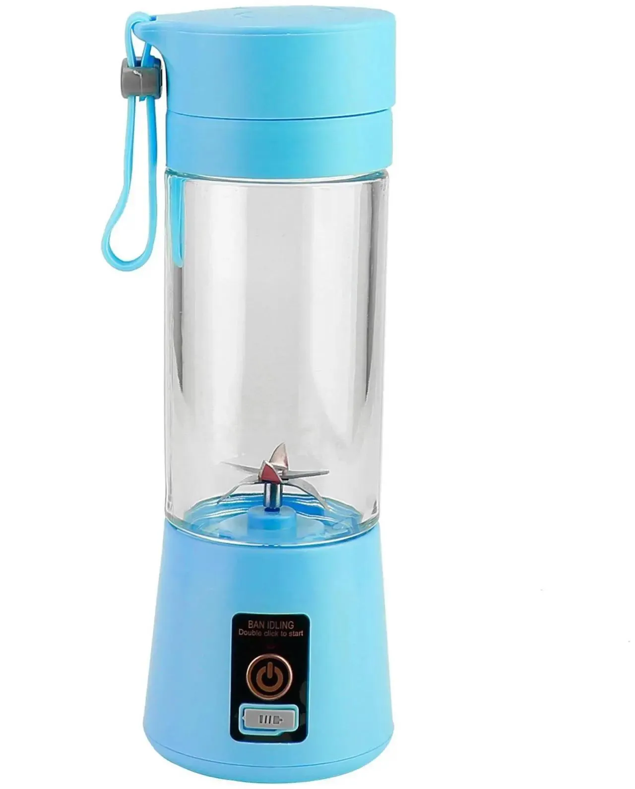 Fresh Fab Finds USB Rechargeable Juicer Blender 6 Blades Powerful Motor - Blue - One size