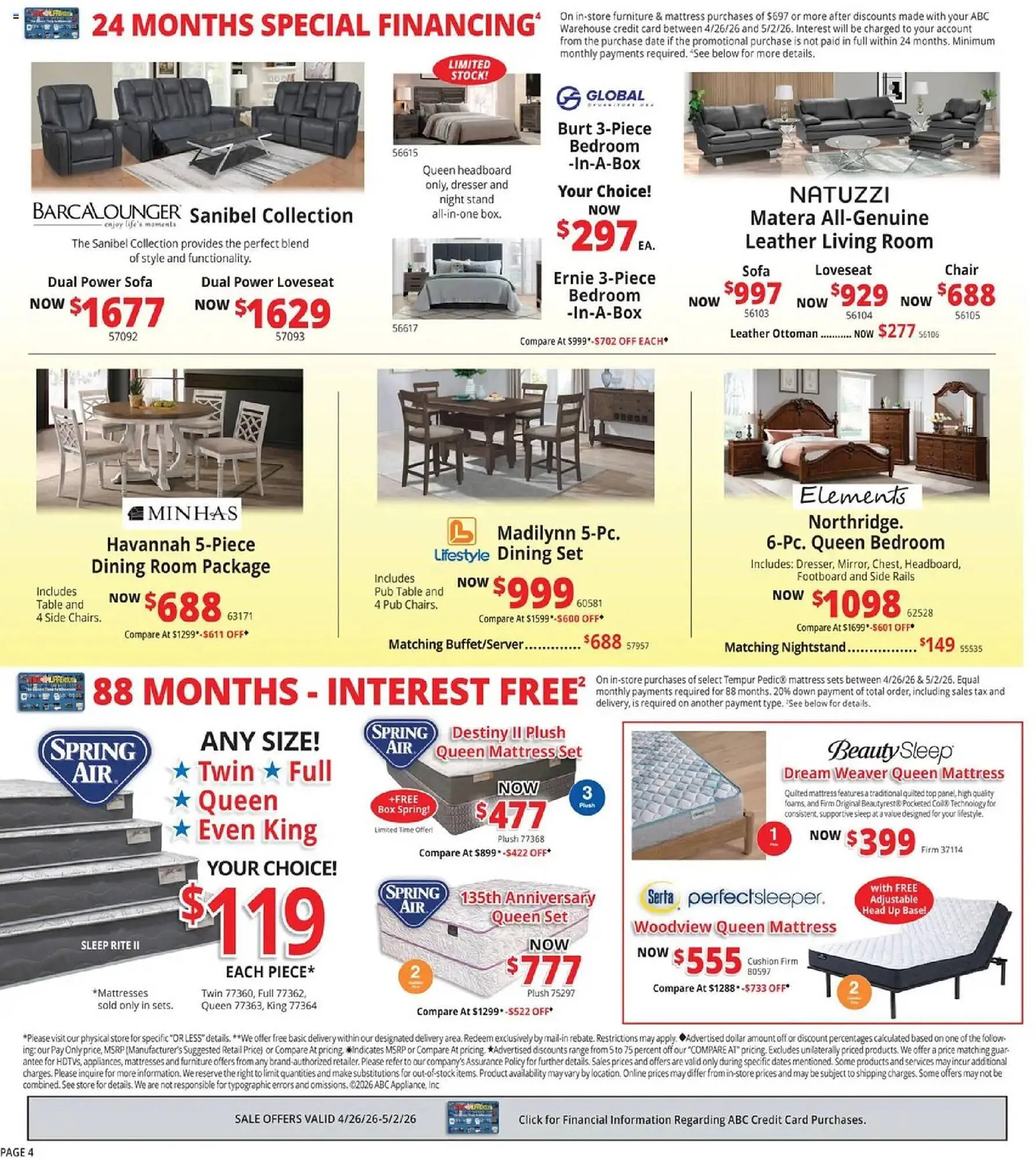 Weekly ad ABC Warehouse weekly ad from April 26 to May 3 2026 - Page 4
