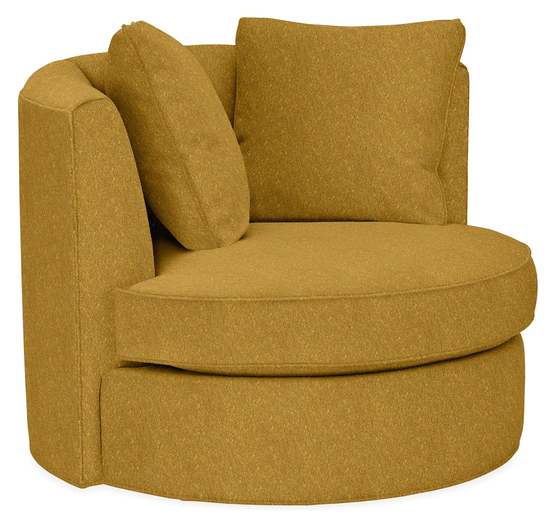 Eos 42" Swivel Chair in Dornick Mustard