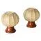 Beige Dentate Cocoon Table Lamps by Castiglioni, 1960s, Set of 2