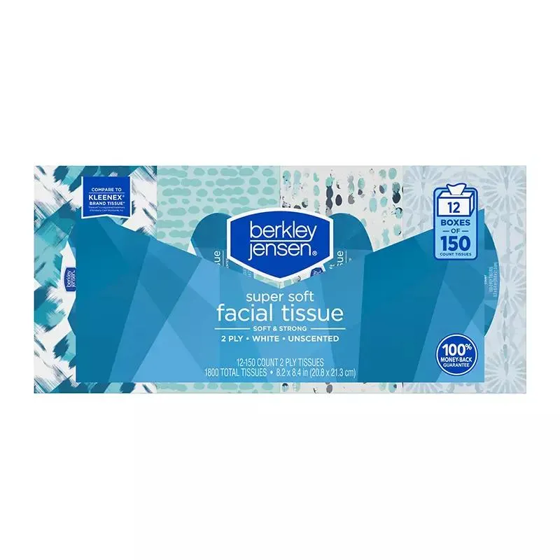Berkley Jensen Super Soft Facial Tissues, 12 pk./150 tissues per box