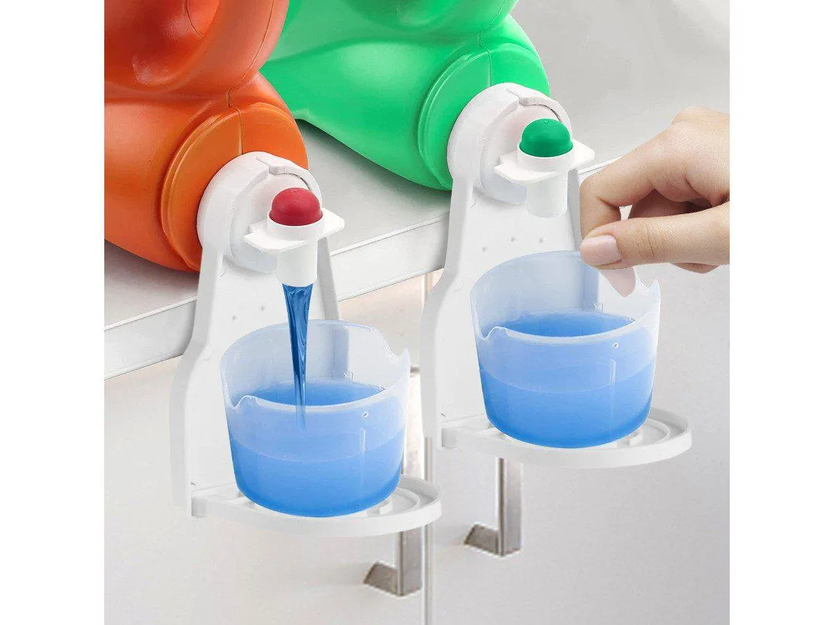 MPM 2 Packs Laundry Detergent Cup Holder, Detergent Drip Catcher, Laundry Detergent Gadget Organizer