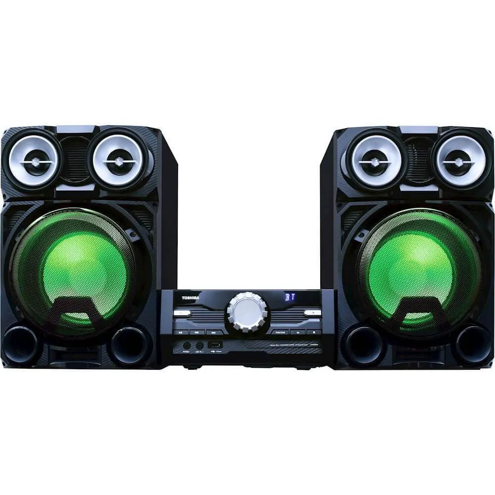 Wireless Mini Component Home Speaker System with LED Lights