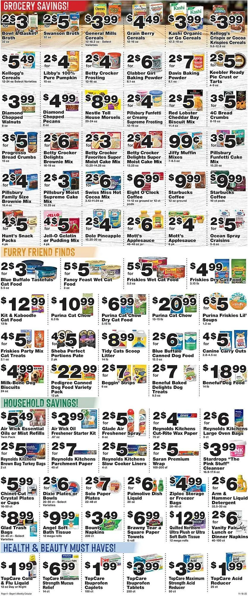 Weekly ad Boyer's Food Markets weekly ad from November 16 to November 22 2025 - Page 4