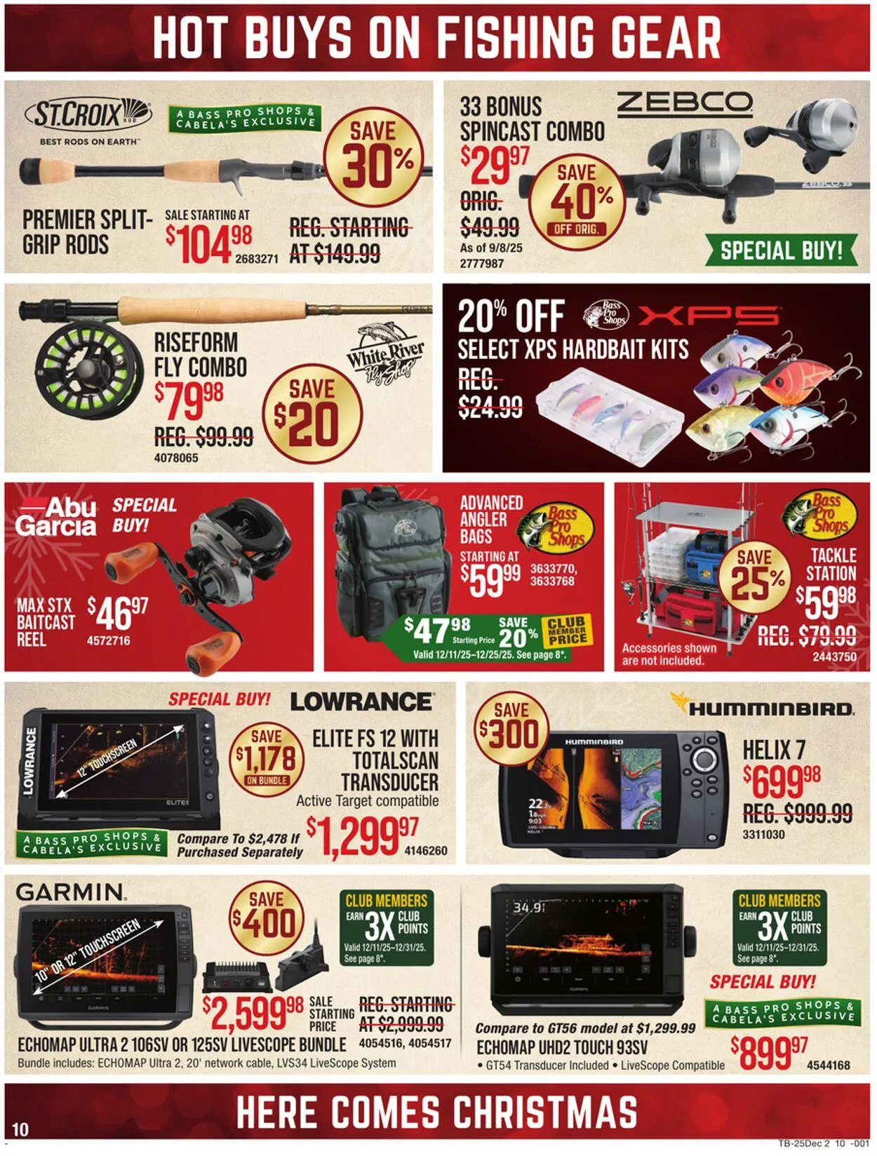 Weekly promotion Cabela's Current weekly ad spanning from December 11 to December 25 2025 - Page 10 for Catalogue 365
