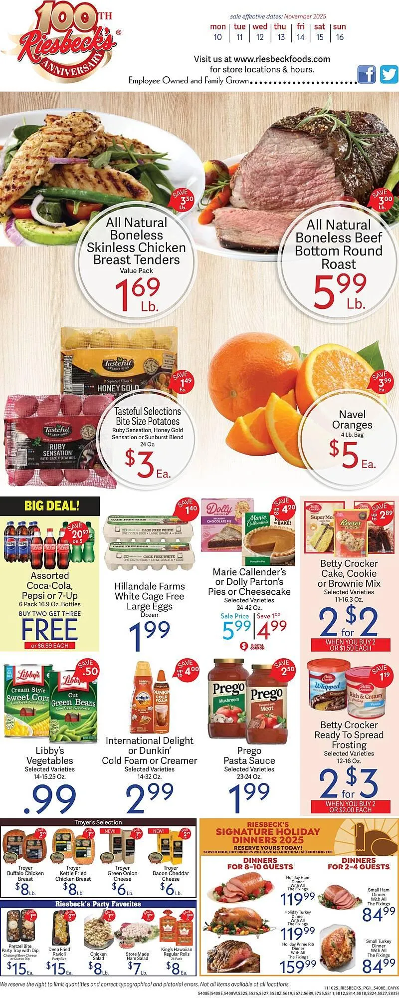 Weekly ad Riesbeck weekly ad from November 10 to November 16 2025 - Page 1