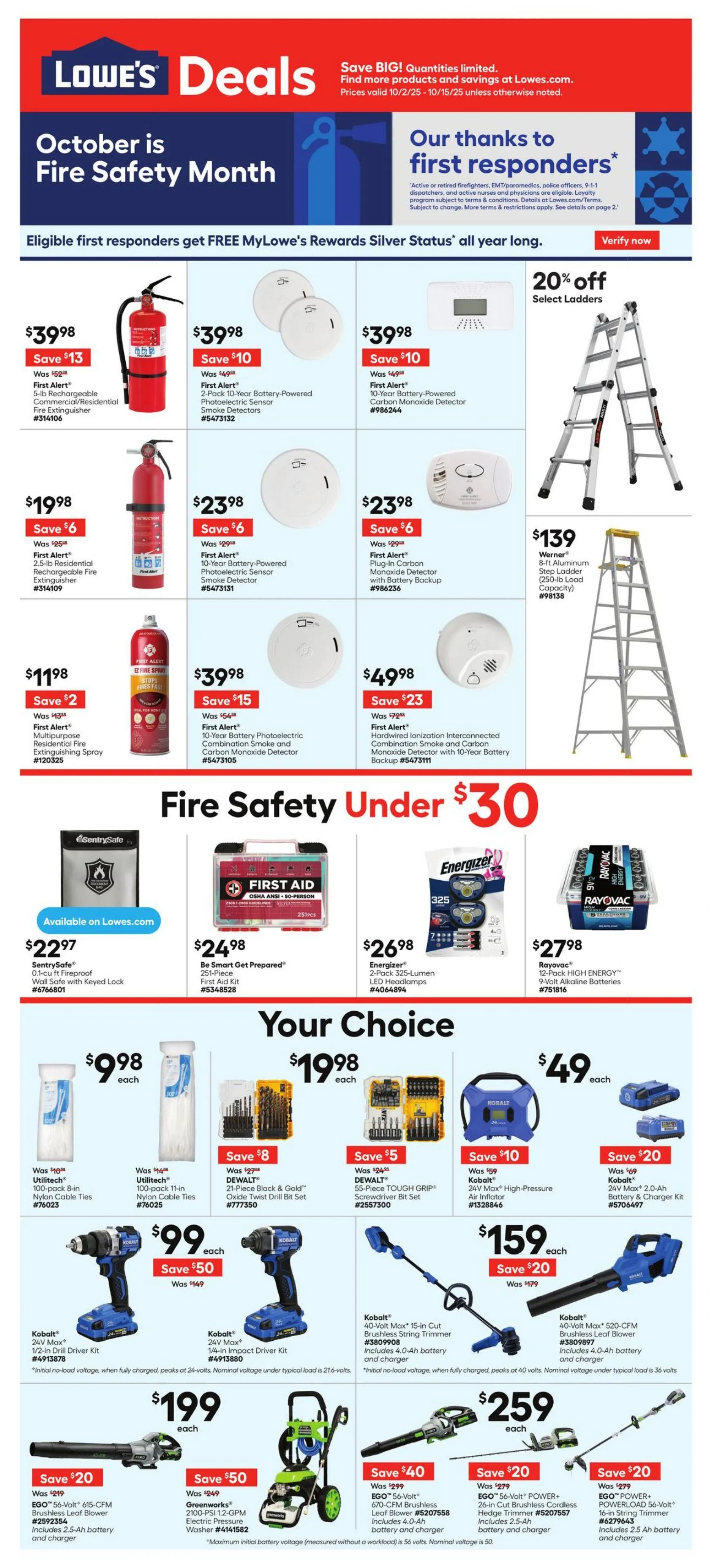 Weekly ad Lowe's from October 2 to October 15 2025 - Page 1