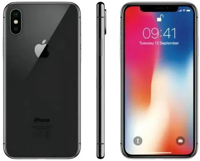 Apple iPhone X 256GB Space Gray Network Unlocked Smartphone-Grade A