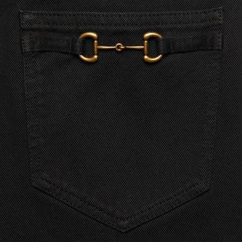 Denim jeans with Horsebit