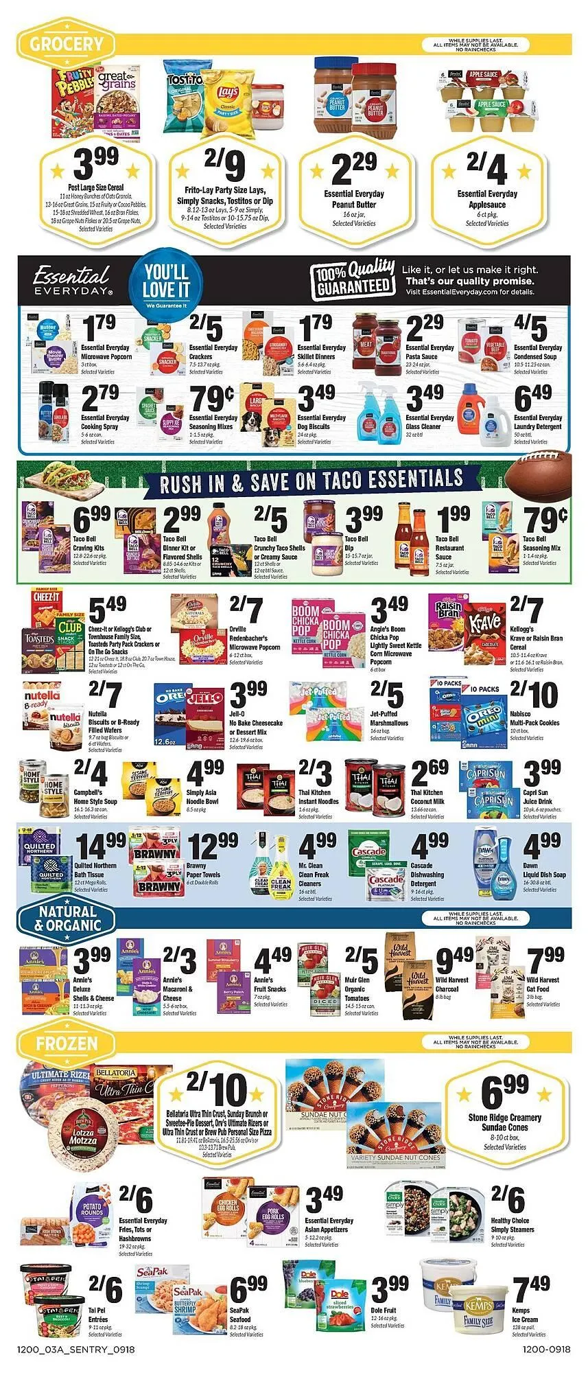 Weekly promotion Sentry weekly ad spanning from September 18 to September 24 2025 - Page 3 for Catalogue 365