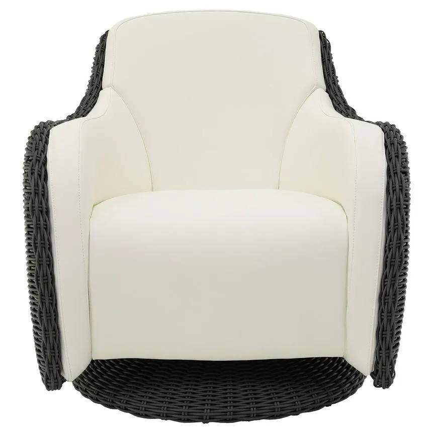 Luxor Gray Swivel Accent Chair