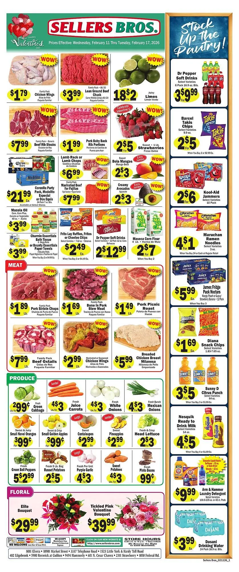 Sellers Bros weekly ad - 1