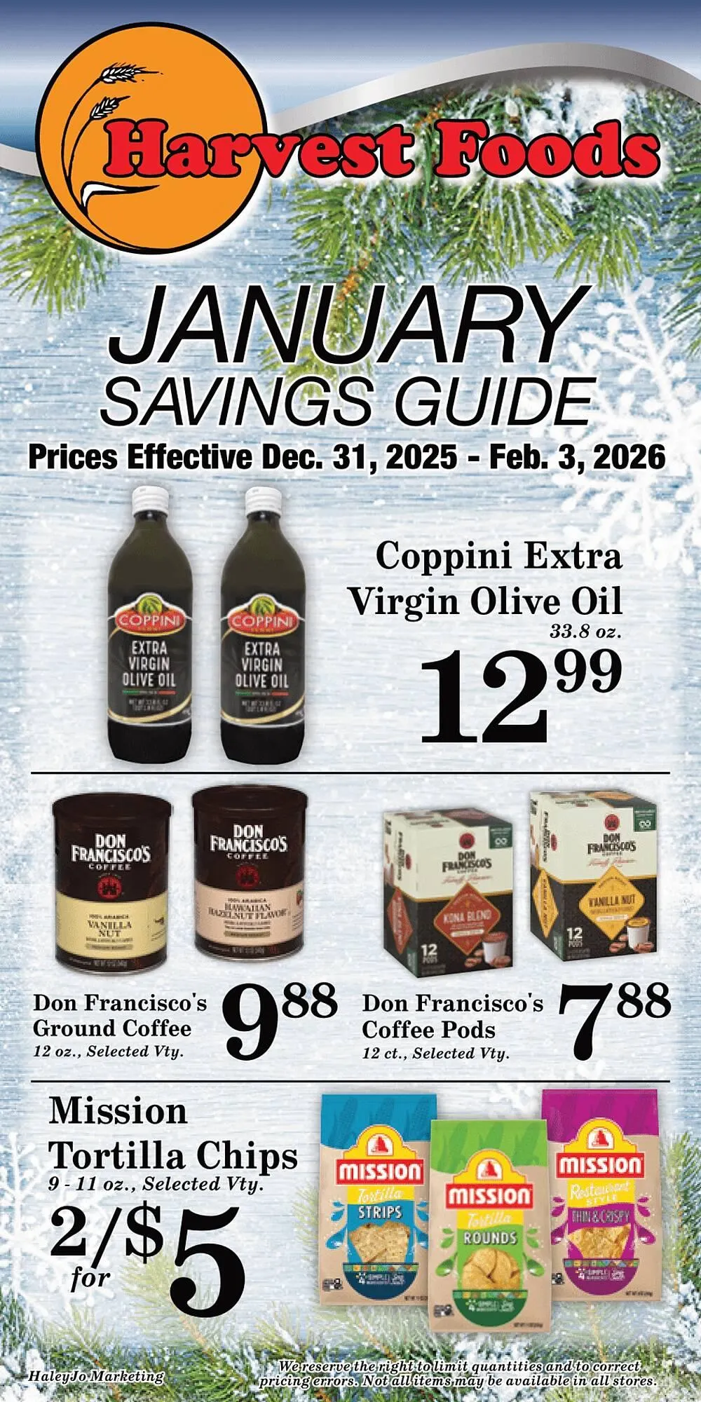 Weekly ad Harvest Foods weekly ad from December 31 to February 3 2026 - Page 35