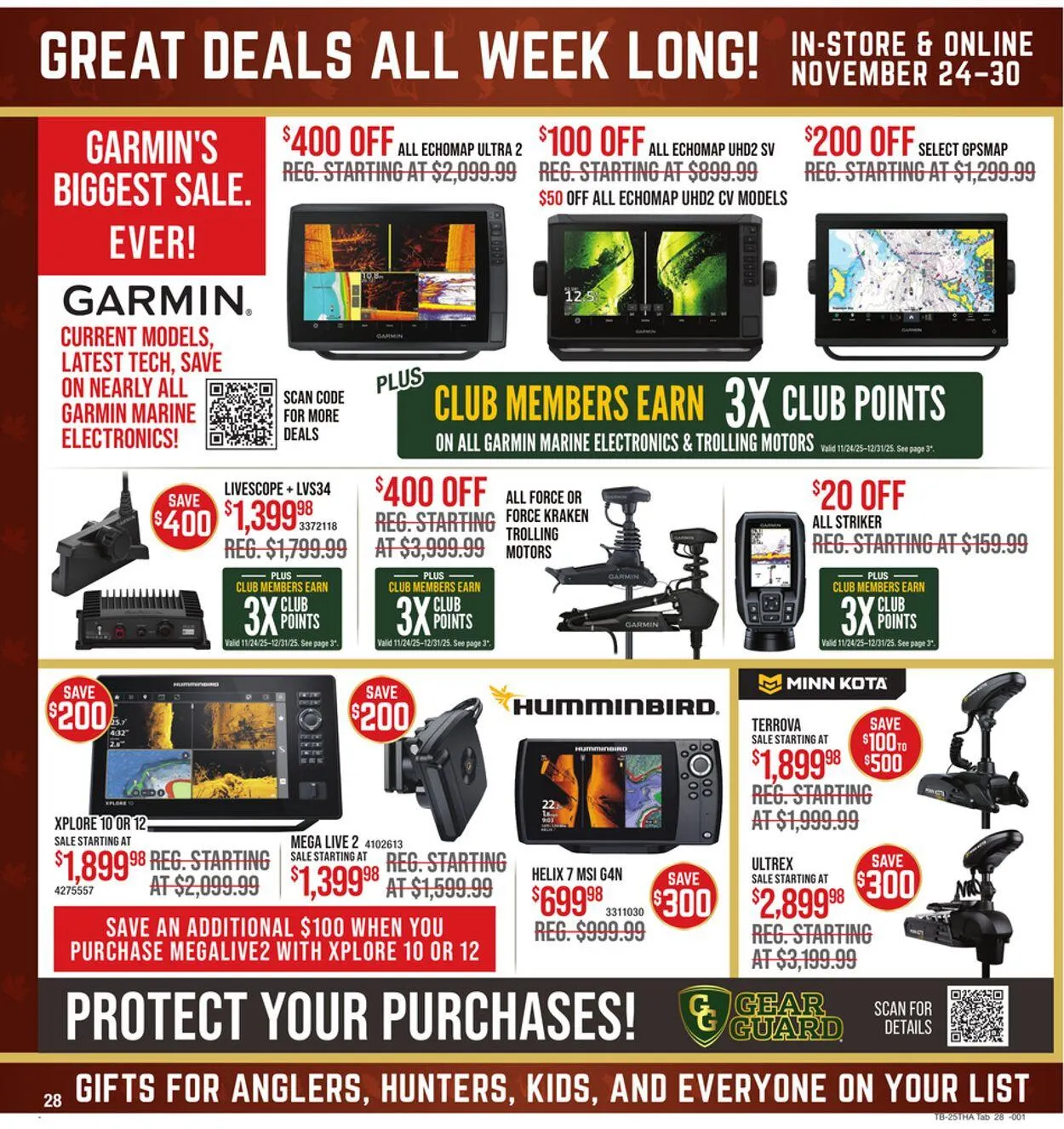 Weekly promotion Cabela's Current weekly ad spanning from November 24 to November 30 2025 - Page 28 for Catalogue 365