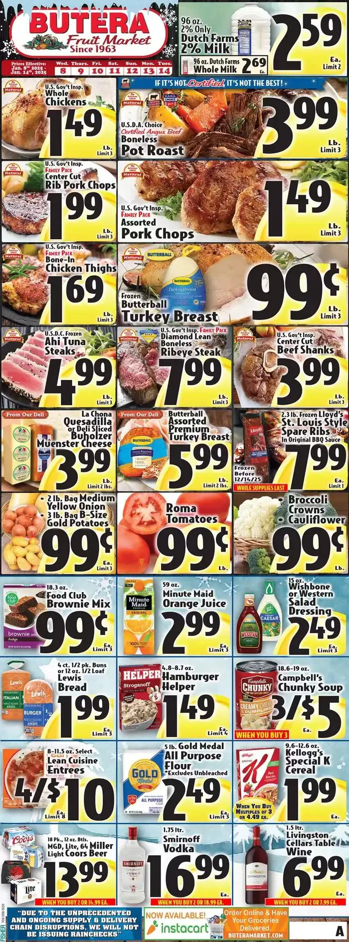 Weekly ad Current bargains and offers from January 8 to January 15 2025 - Page 1