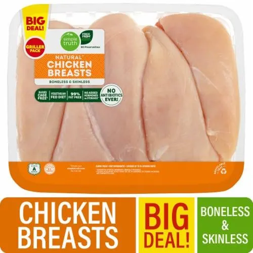 Simple Truth® Natural Boneless Skinless Fresh Chicken Breast Family Pack BIG DEAL!