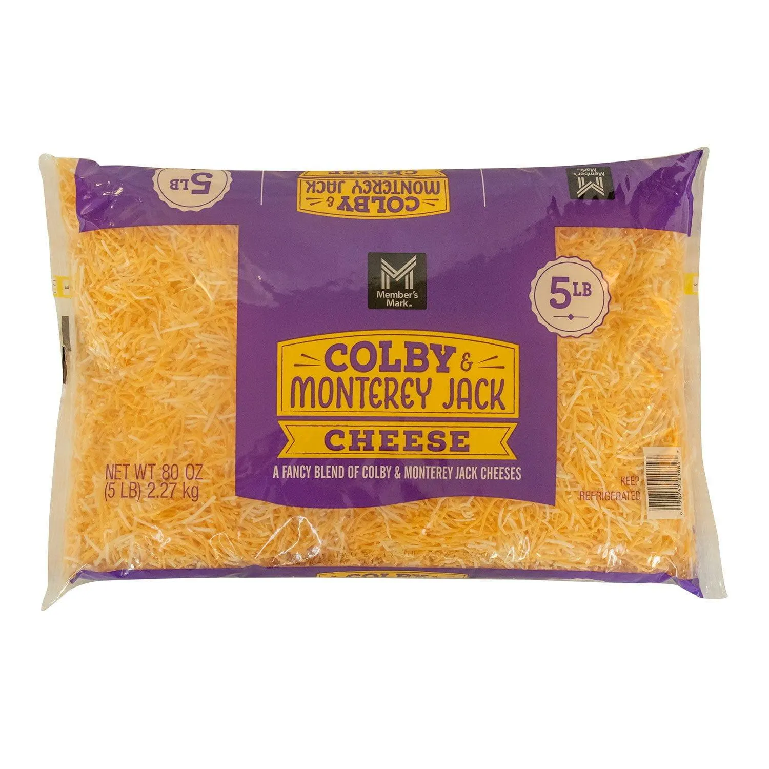 Member's Mark Colby and Monterey Jack Fancy Shredded Cheese 5 lbs.