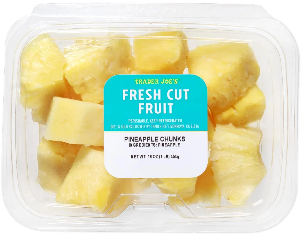 Fresh Cut Pineapple Chunks