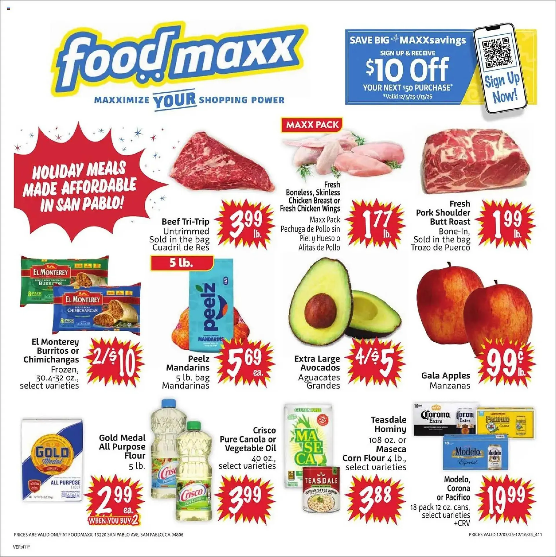 Weekly ad Foodmaxx weekly ad from December 3 to December 16 2025 - Page 1