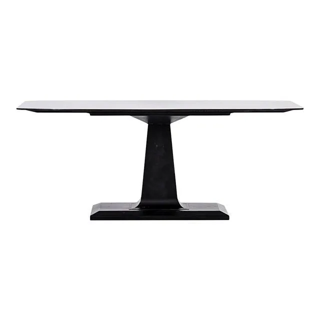 Amboss Dining Table, Black Metal