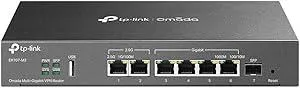 TP-Link ER707-M2 | Omada Multi-Gigabit VPN Router | Dual 2.5Gig WAN Ports | High Network Capacity | SPI Firewall | Omada SDN Integrated | Load Balance | Lightning Protection