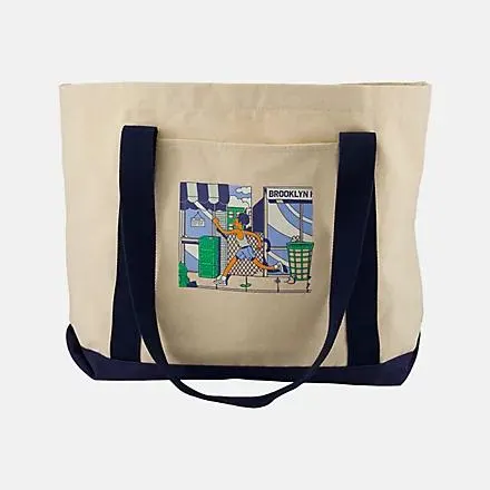 Brooklyn Half Canvas Tote