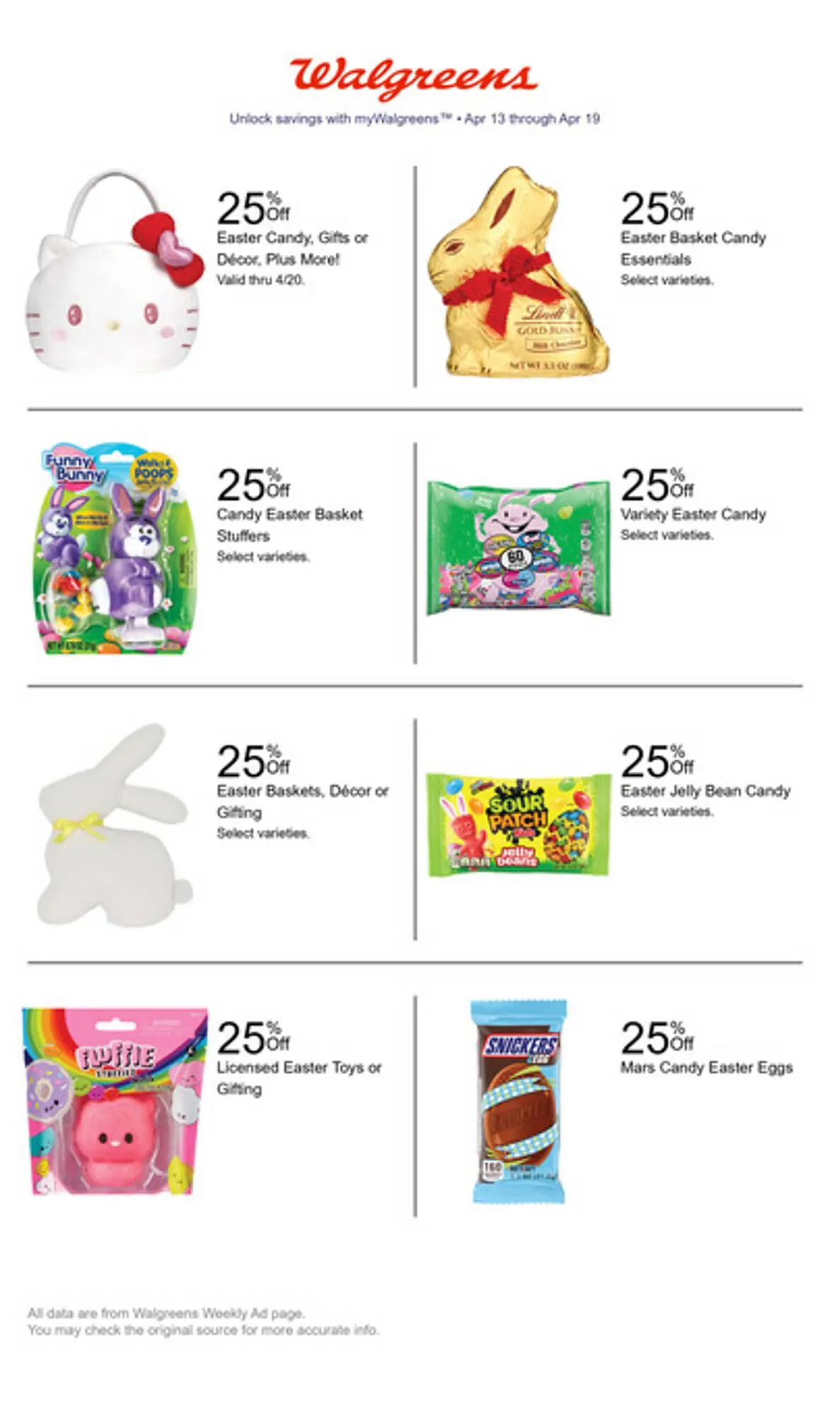 Weekly ad Walgreens Weekly Ad from April 13 to April 19 2025 - Page 1