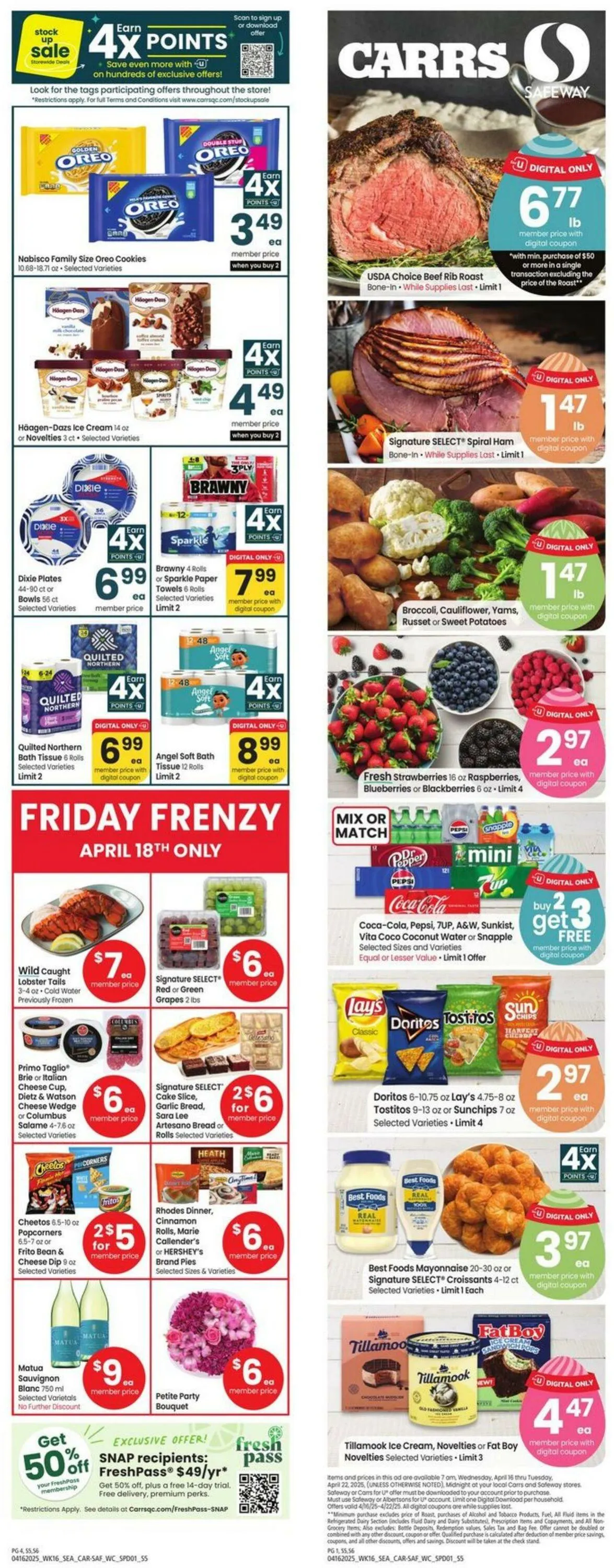 Weekly ad Carrs from April 16 to April 22 2025 - Page 1