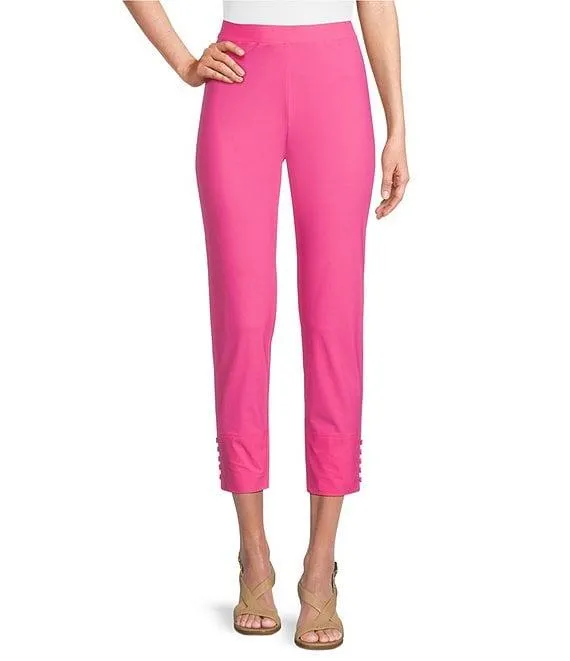 Slim Stretch Knit Cropped Pants