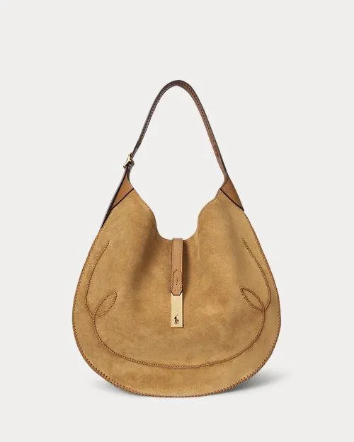 Polo ID Suede Western Large Shoulder Bag