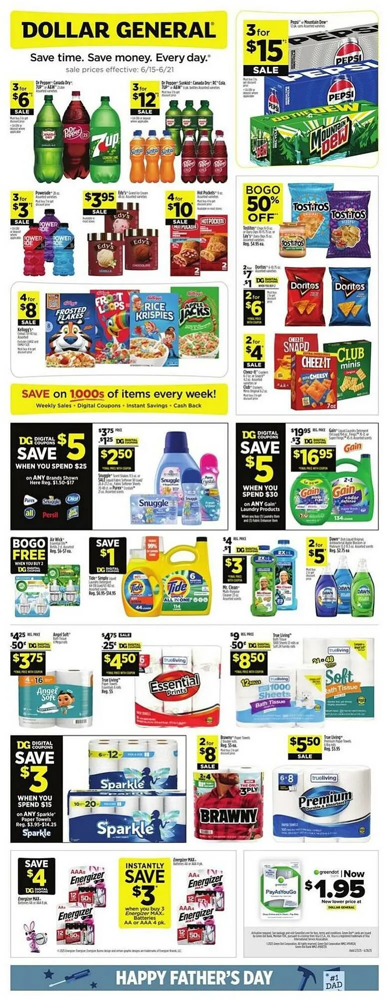 Weekly ad Dollar General Weekly Ad from June 15 to July 19 2025 - Page 1