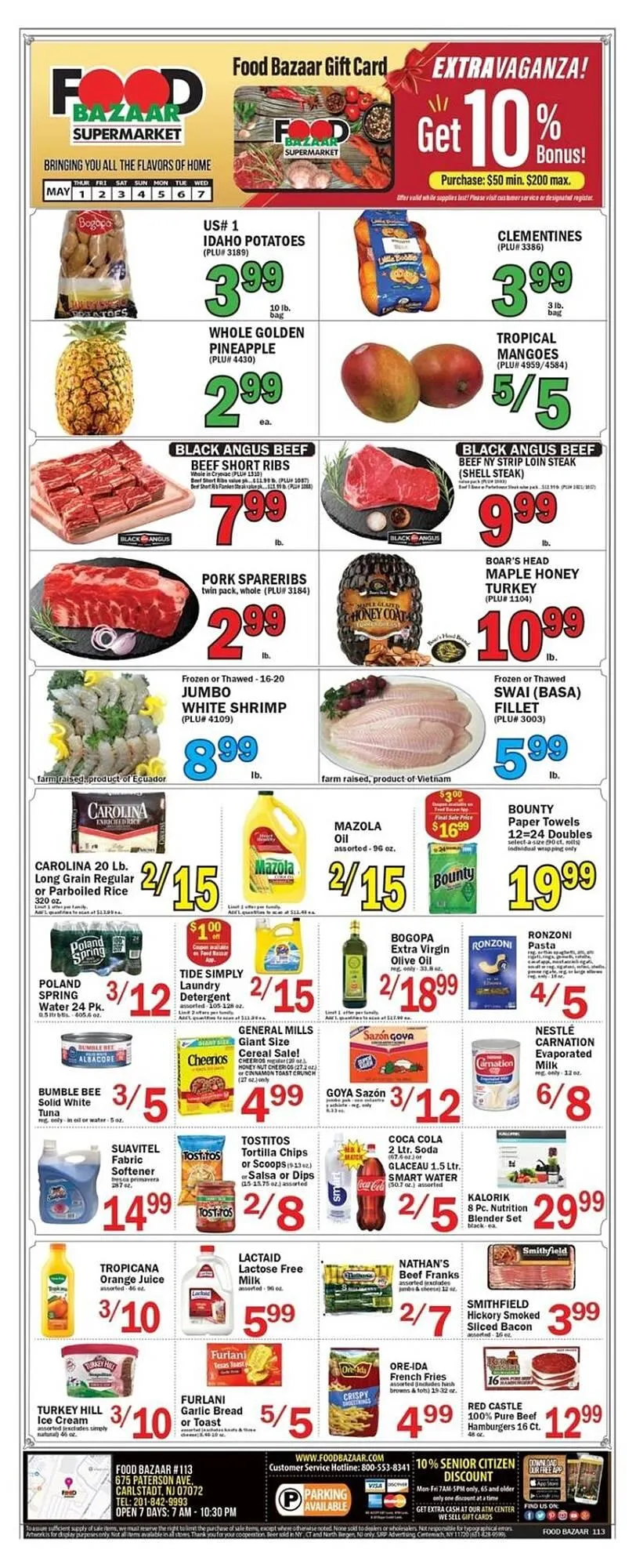 Weekly ad Food Bazaar Weekly Ad from May 1 to May 7 2025 - Page 1