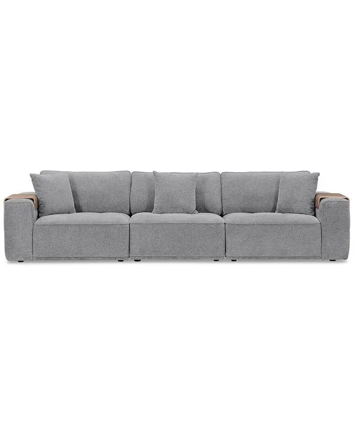 Nycolle 3-Pc. Fabric Sectional Sofa, Created for Macy's