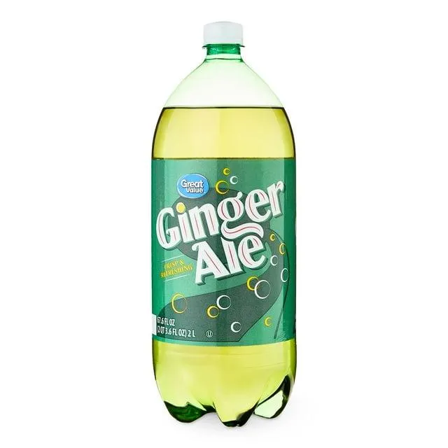 Great Value Caffeine-Free Ginger Ale, 2 L Bottle