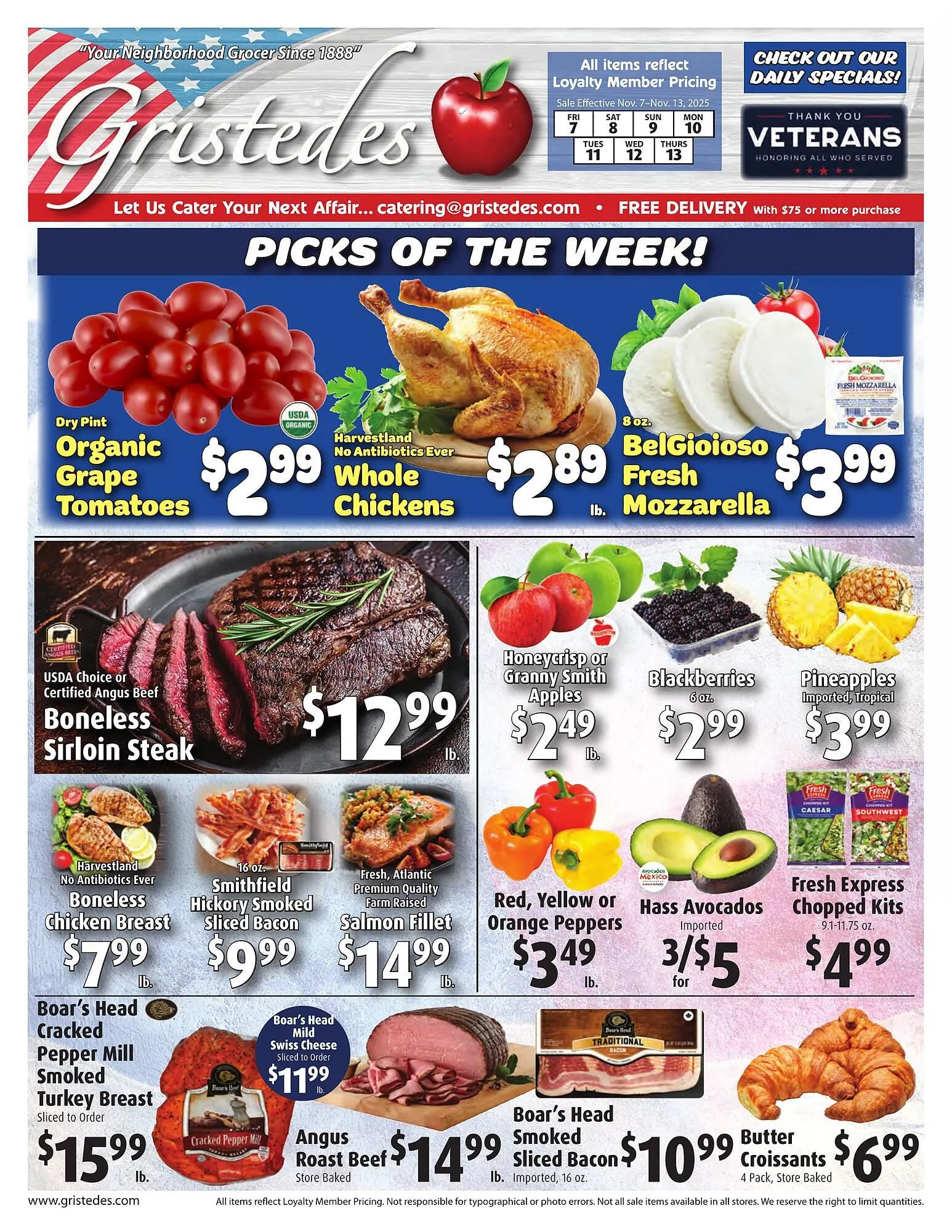 Weekly ad Gristedes circular from November 7 to November 13 2025 - Page 1