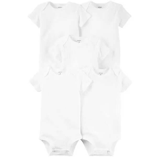 Baby Unisex (NB-24M) Carter’s® 5pk. Short Sleeve Bodysuits
