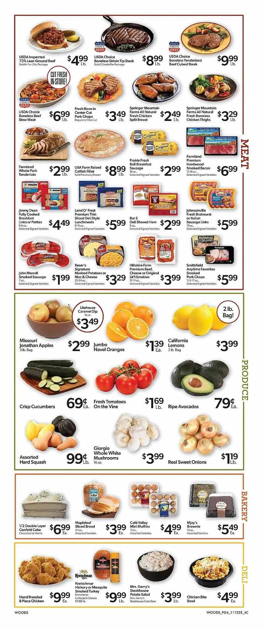 Weekly ad Woods Supermarket weekly ad from November 12 to November 18 2025 - Page 4