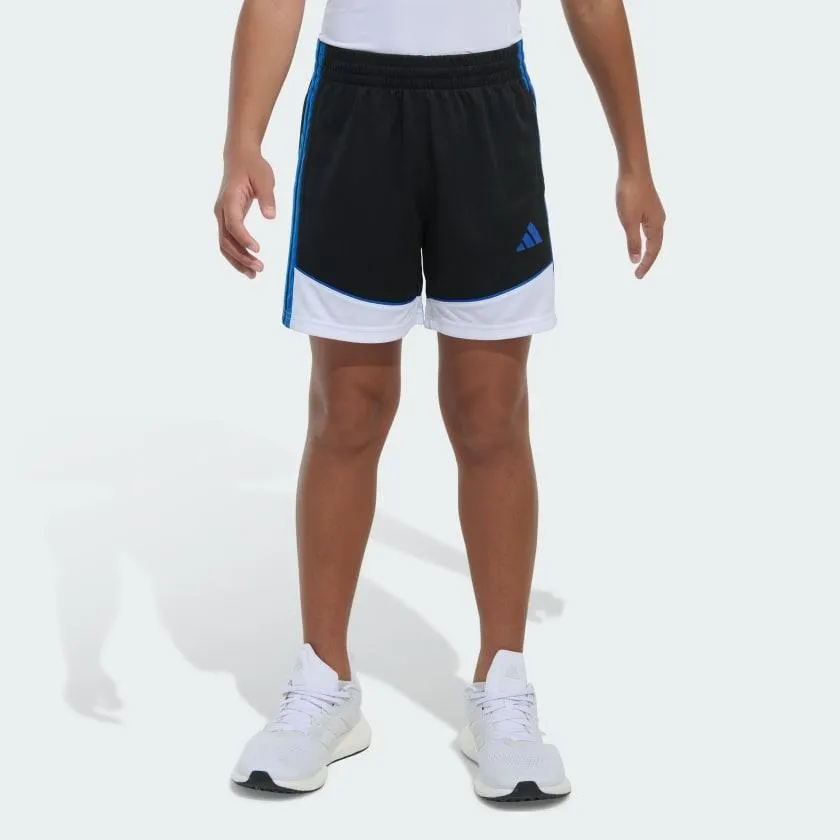 Elastic Waistband Colorblock Shorts
