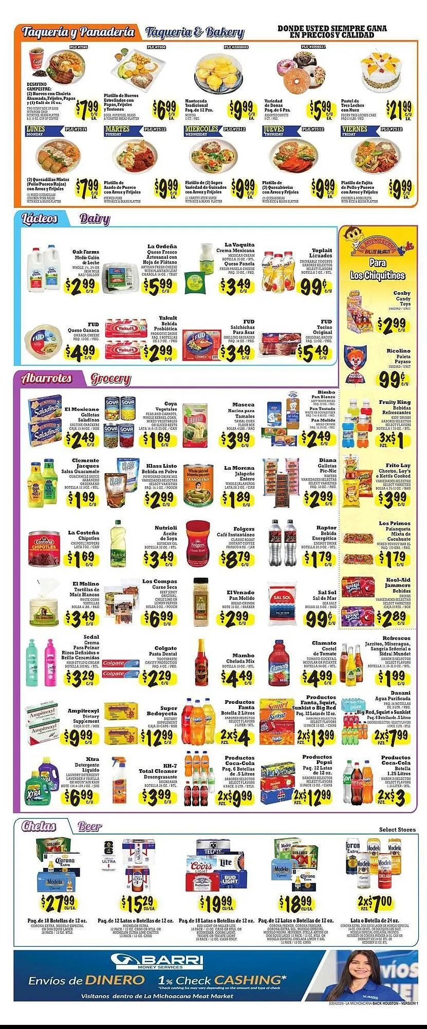 Weekly ad La Michoacana weekly ad from March 4 to March 17 2026 - Page 2
