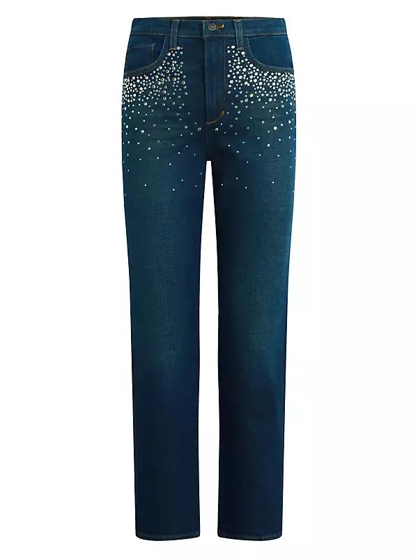 Margot Crystal-Embellished Slim Jeans