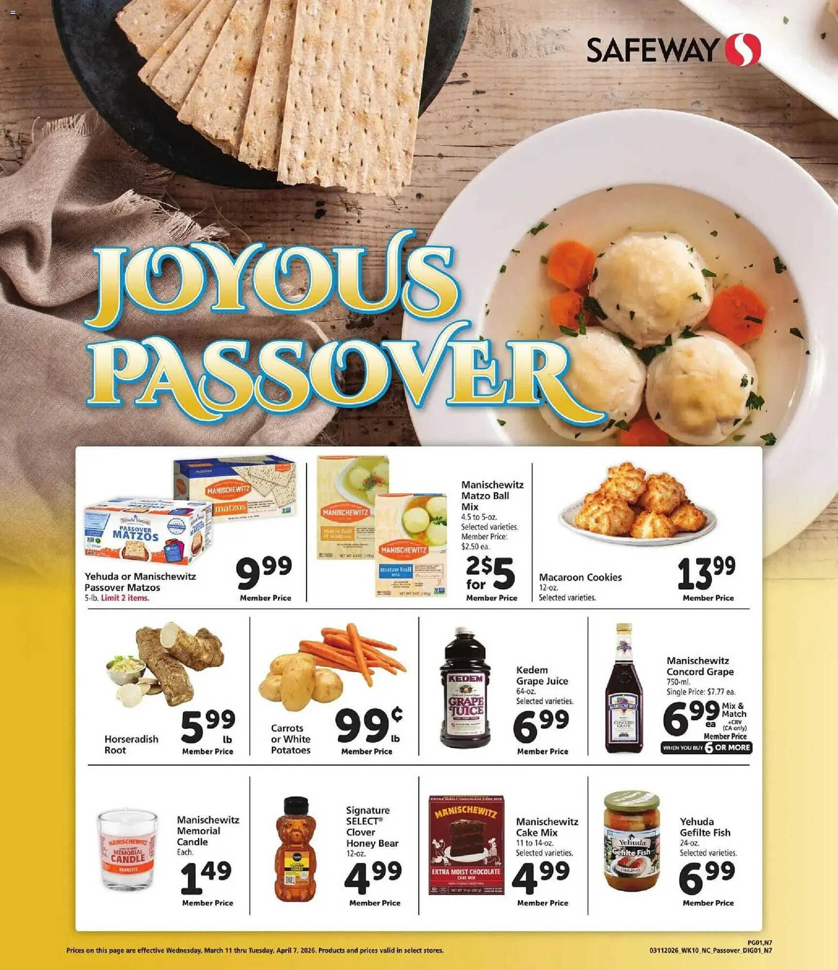 Weekly ad Safeway weekly ad from March 11 to April 8 2026 - Page 1